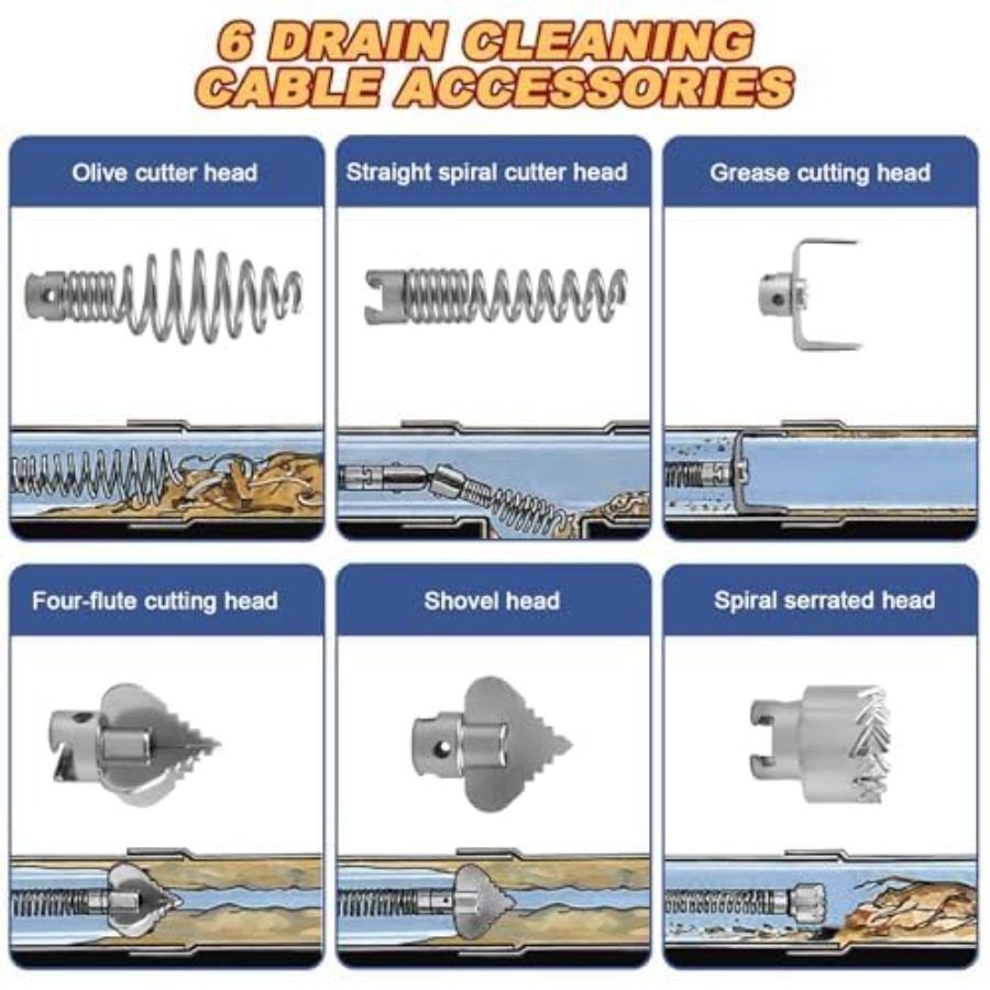 Drain Snake, Drain Auger with  - Drain Snake Flexible review and price