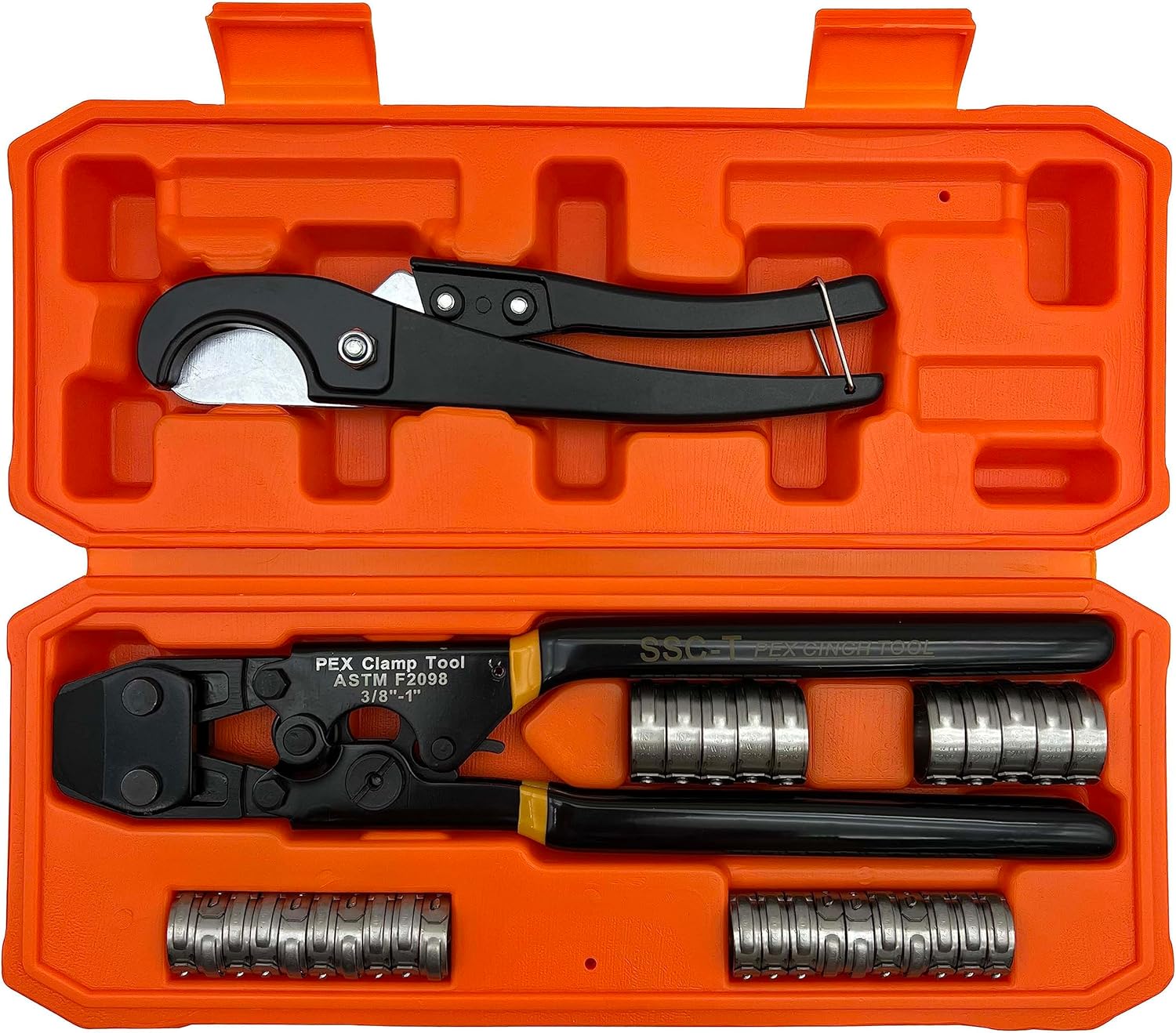 PEX Pipe Clamp Crimping Tool w - Pipe Cutter Ratchet review and price